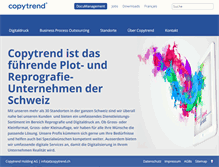 Tablet Screenshot of copytrend.ch